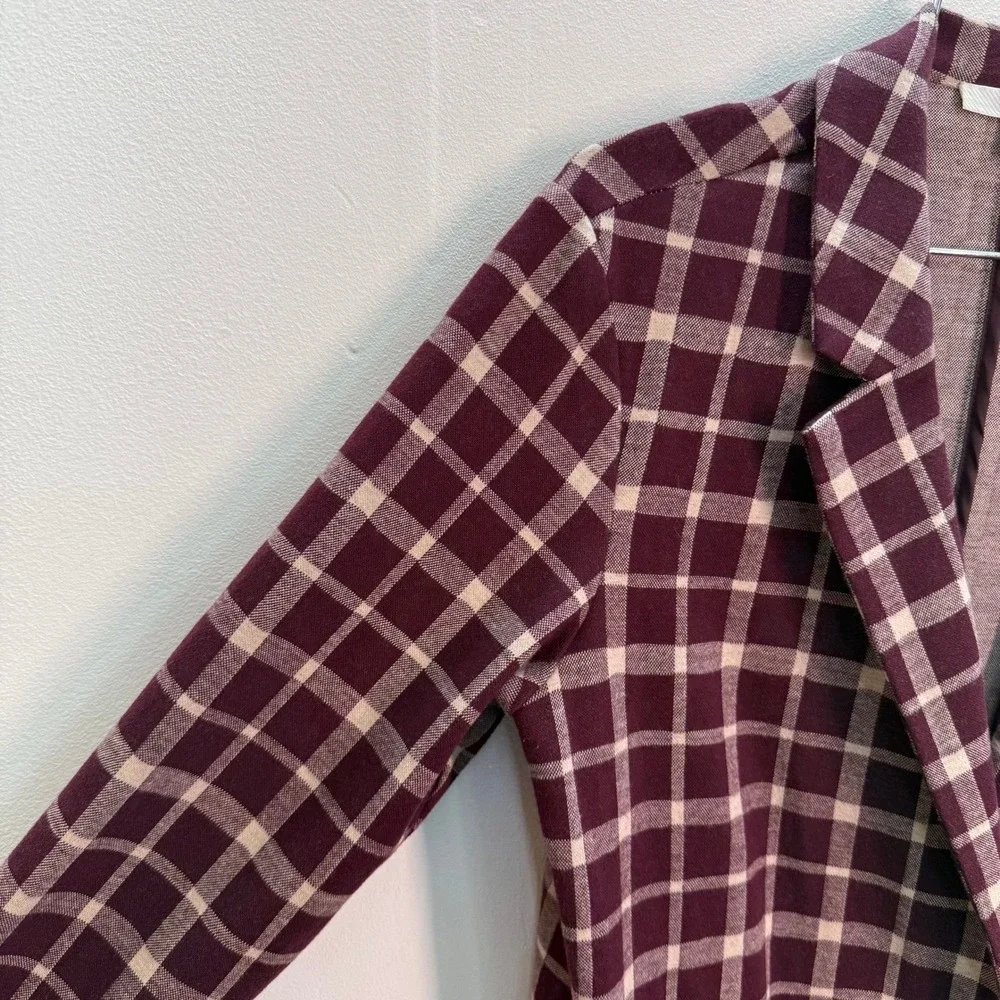 Plaid shacket Medium Harlyn‎ light weight blazer long